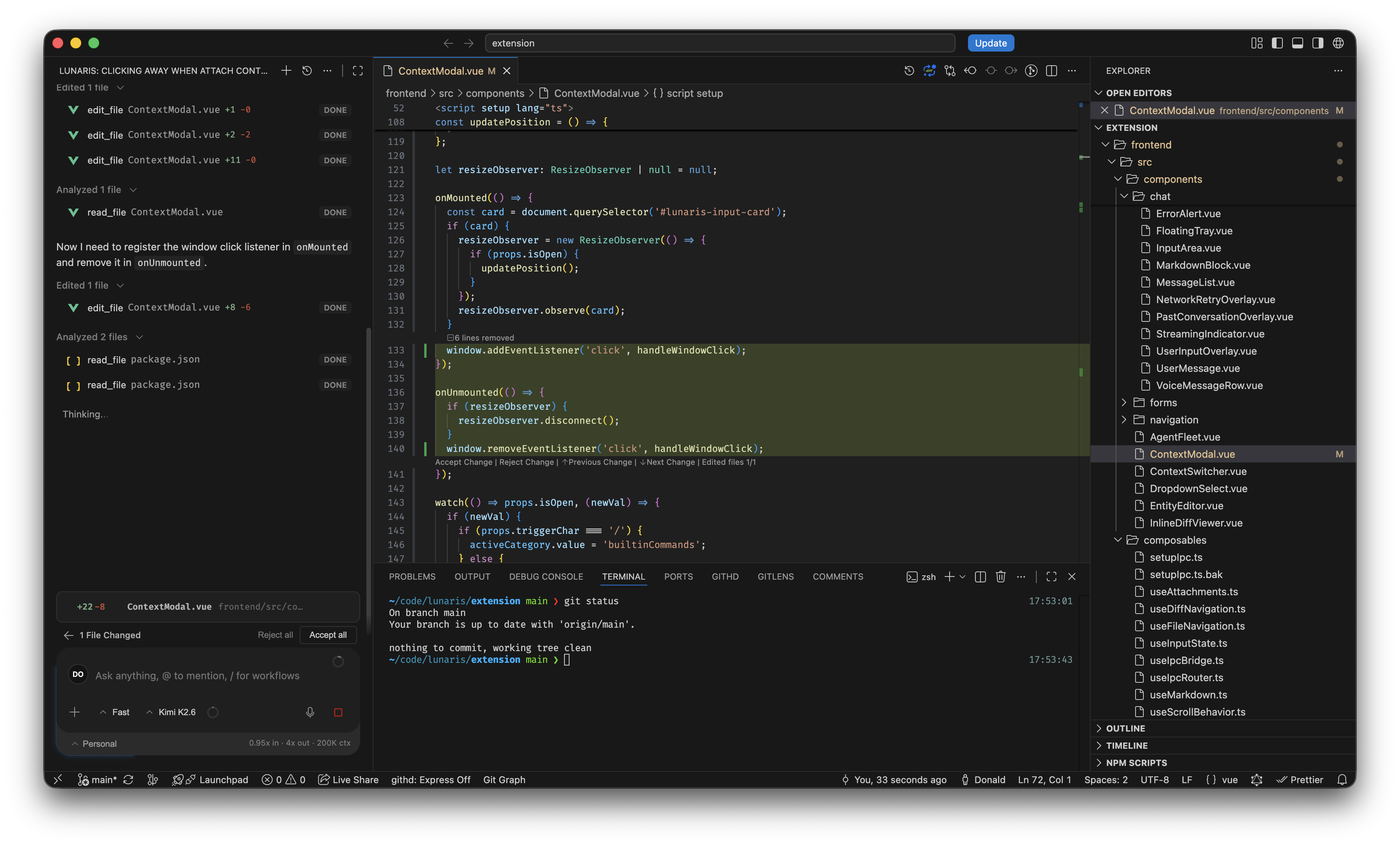 Lunaris fixing the Context Switcher