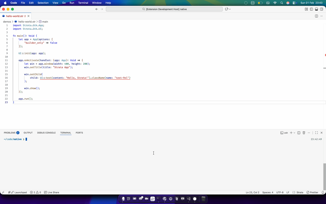 strata nativeui library